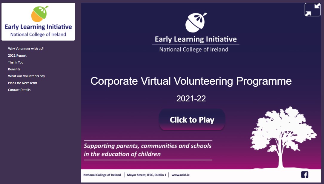 ELI Corporate Virtual Volunteering Programme